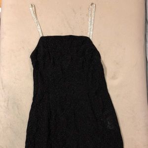 glitter/rhinestone bodycon mini dress